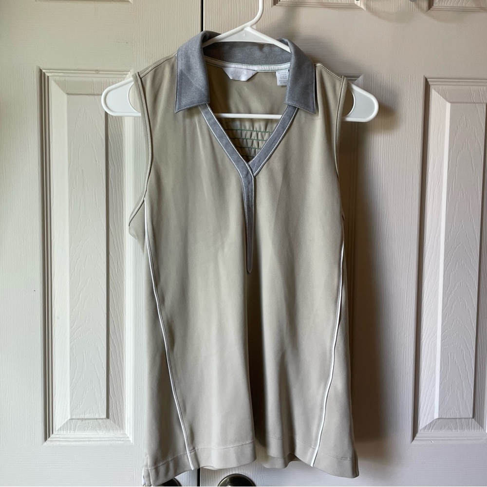 Women's Tan Sleeveless Top